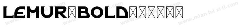 LEMUR-BOLD字体转换