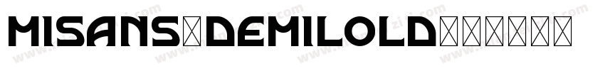 Misans-demilold字体转换