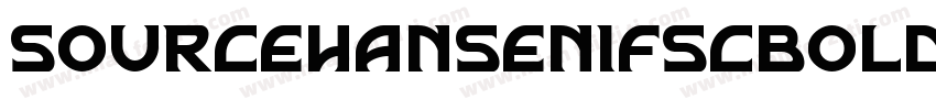 Sourcehansenifscbold字体转换