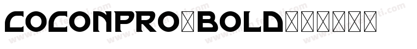coconpro-bold字体转换