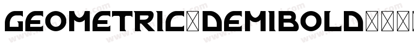 geometric-demibold字体转换