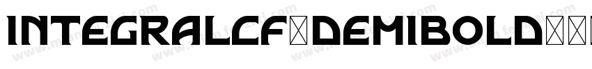 integralcf-demibold字体转换