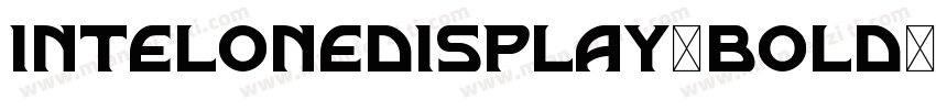 intelonedisplay-bold字体转换