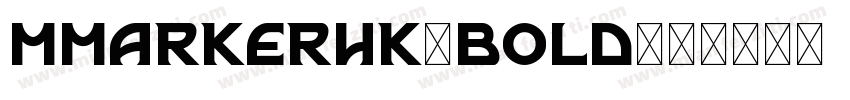 mmarkerhk-bold字体转换