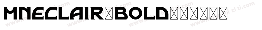 mneclair-bold字体转换