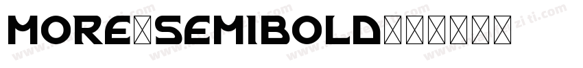 more-semibold字体转换