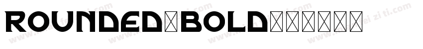 rounded-bold字体转换