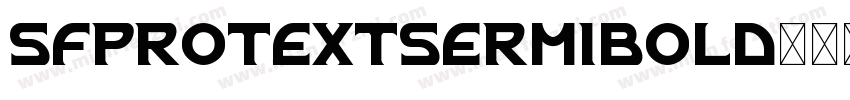 sfprotextsermibold字体转换