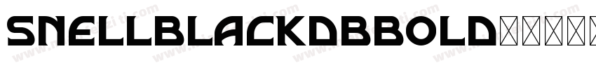 snellblackdbbold字体转换