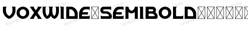 voxwide-semibold字体转换