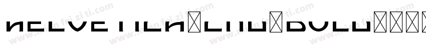 HELVETICA-CND-BOLD字体转换