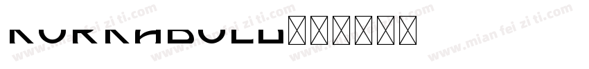 Korkabold字体转换