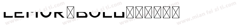 LEMUR-BOLD字体转换