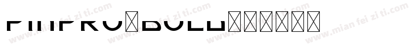 PINPRO-BOLD字体转换