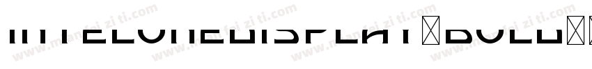 intelonedisplay-bold字体转换