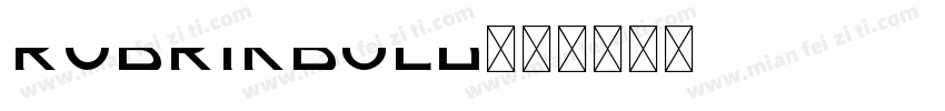rubrikbold字体转换
