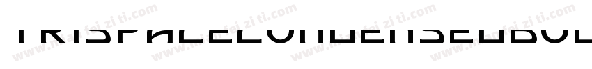 trispacecondensedbold字体转换