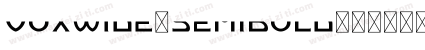 voxwide-semibold字体转换