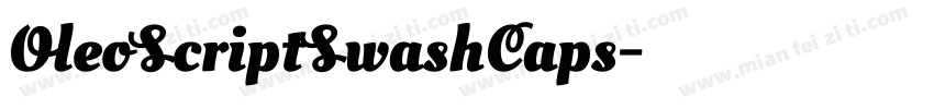 OleoScriptSwashCaps字体转换