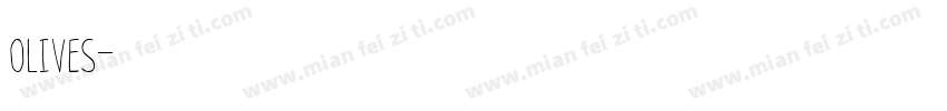 olives字体转换