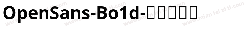 OpenSans-Bo1d字体转换