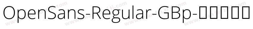 OpenSans-Regular-GBp字体转换