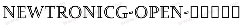 NewtronICG-Open字体转换