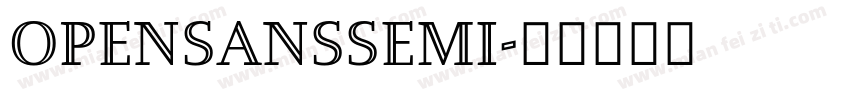OpenSanssemi字体转换