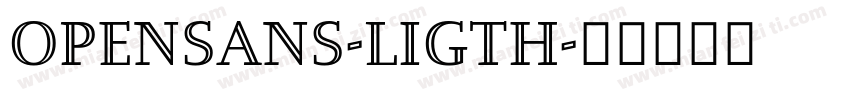 opensans-ligth字体转换