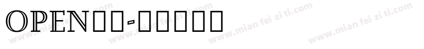 open粉圓字体转换