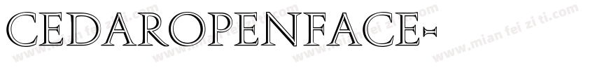 CedarOpenface字体转换