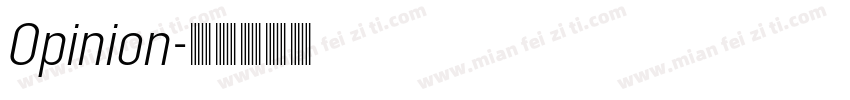 Opinion字体转换