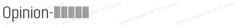 Opinion字体转换