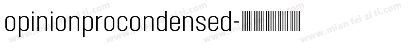 opinionprocondensed字体转换