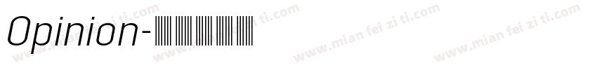 Opinion字体转换