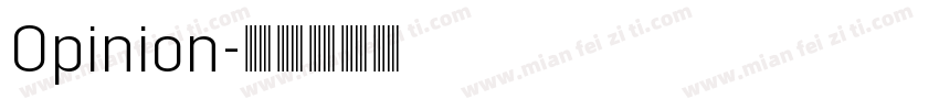 Opinion字体转换
