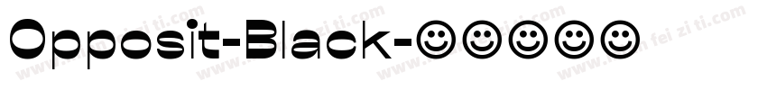 Opposit-Black字体转换