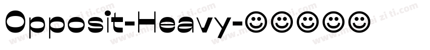 Opposit-Heavy字体转换
