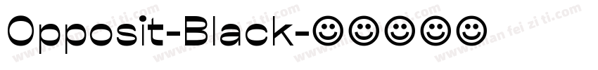 Opposit-Black字体转换