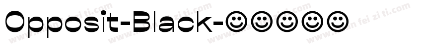 Opposit-Black字体转换
