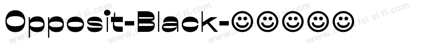 Opposit-Black字体转换