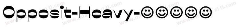 Opposit-Heavy字体转换