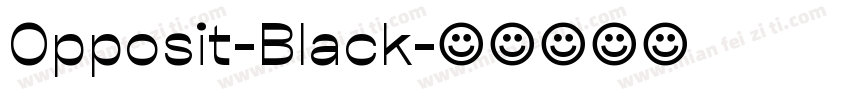 Opposit-Black字体转换