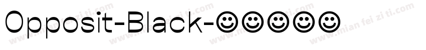 Opposit-Black字体转换