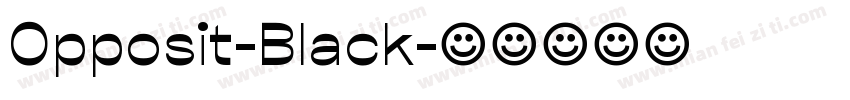 Opposit-Black字体转换