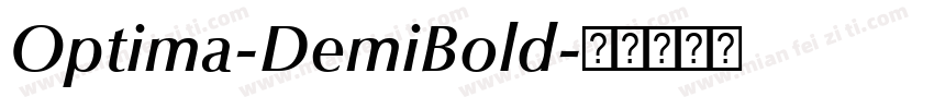Optima-DemiBold字体转换