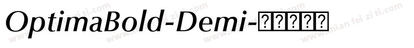 OptimaBold-Demi字体转换