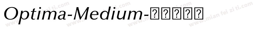 Optima-Medium字体转换