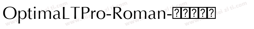 OptimaLTPro-Roman字体转换