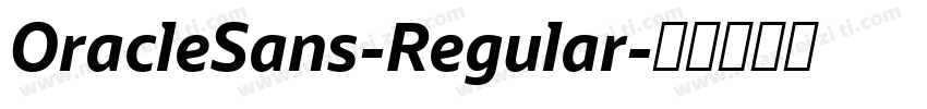 OracleSans-Regular字体转换